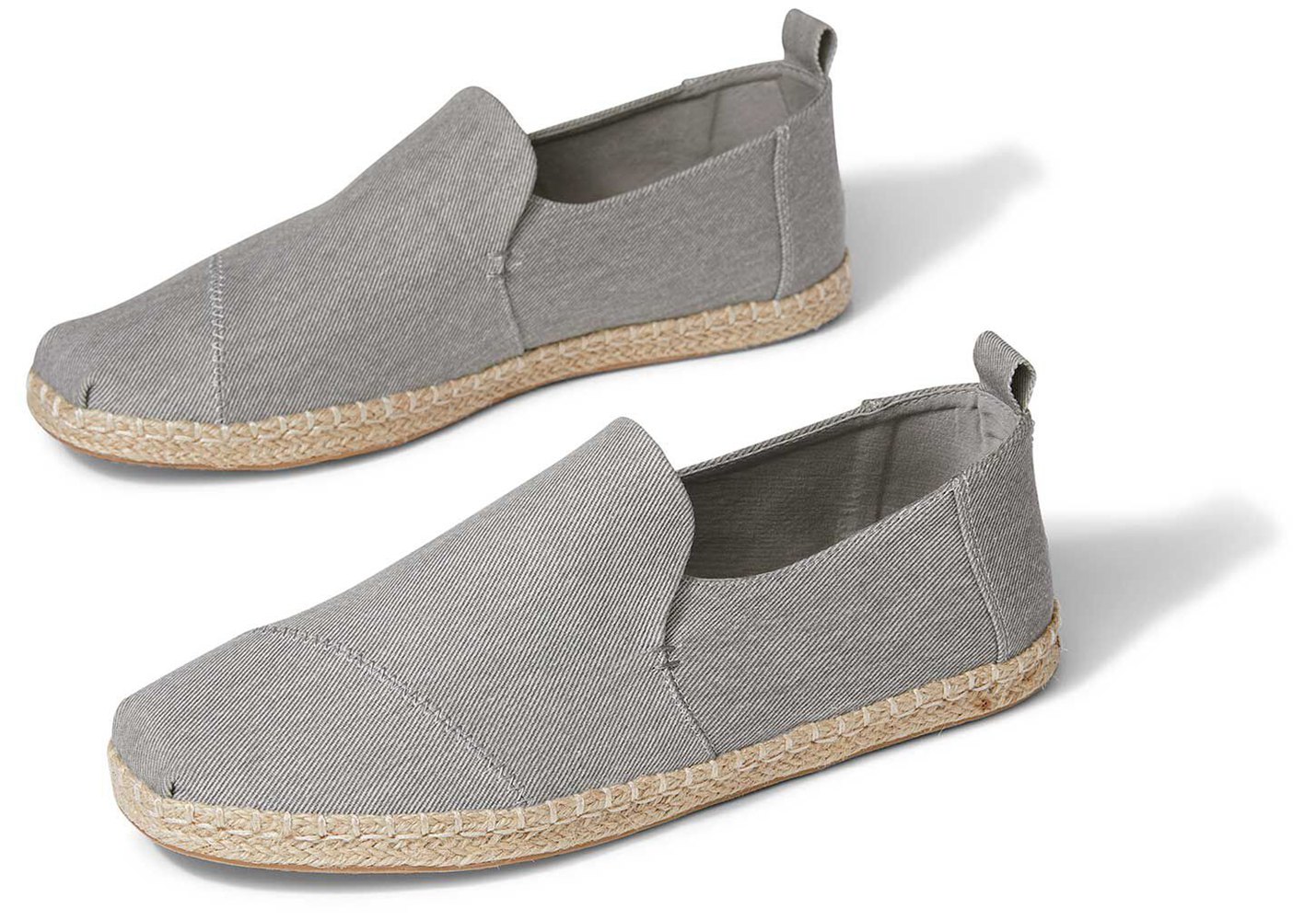 Toms Alpargata Rope Espadrille Grey - Mens - 82630-WGOP